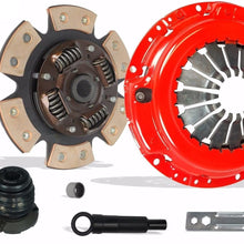 Clutch With Slave And Dust Boot Kit Compatible With B2300 B2500 B3000 Ranger XL XLT SE SX STX Splash Base Edge 11/1994-2011 2.5L 2.3L Gas SOHC 3.0L V6 Gas OHV (6-Puck Disc Stage 3; 07-116RCBSN)