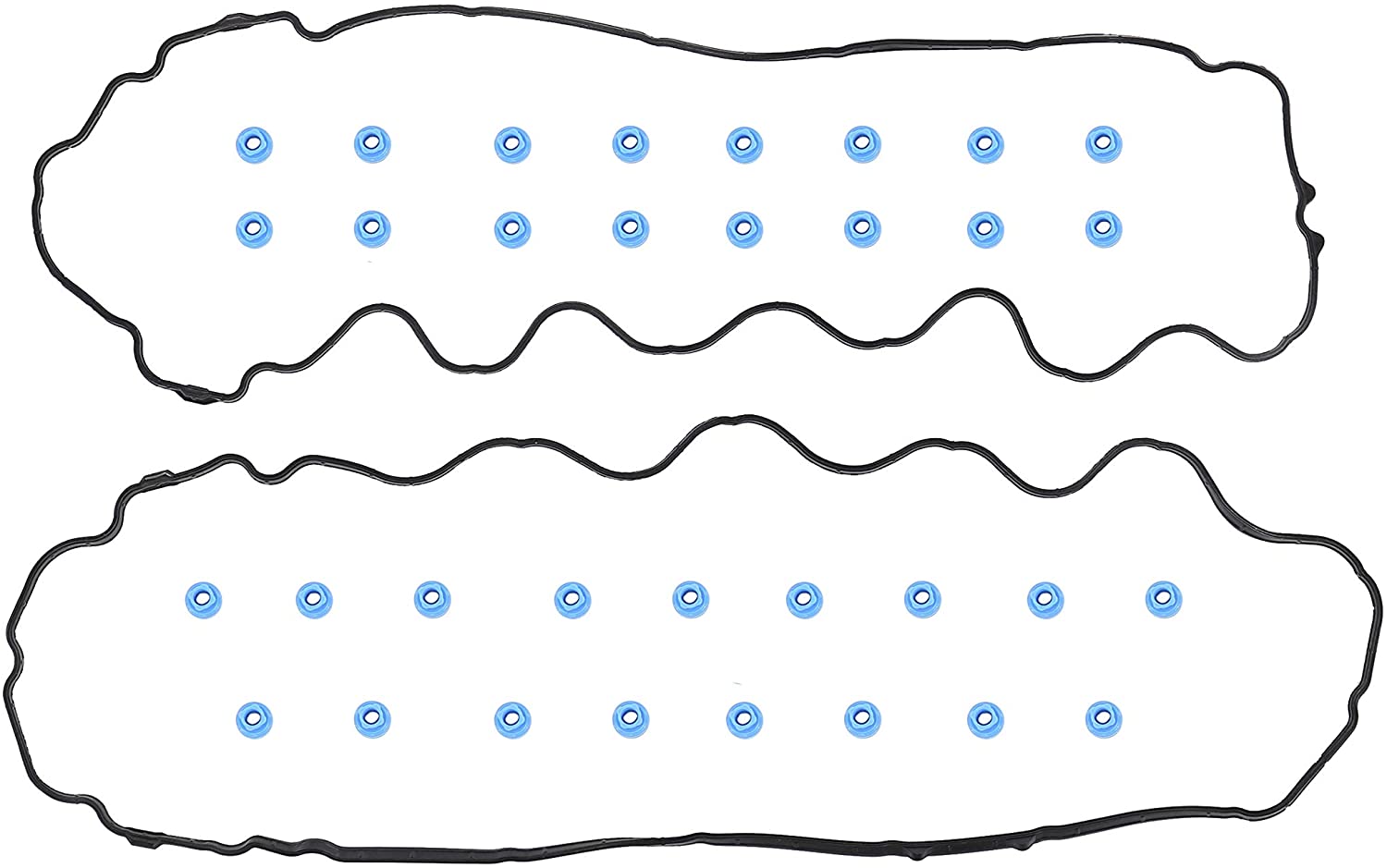 DNJ VC4185G Valve Cover Gasket Set W/Grommets for 2005-2016 Ford, F-250 Super Duty, F-350 Super Duty, F-450 Super Duty, 6.8L, V10, SOHC, 30V, 415cid