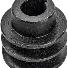 ZXTDR Shaft Pulley 2 Groove V Style A Belt V Pulley 20mm for Gas Engine 170F