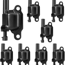 Ignition Coils 8-Pack Compatible with Chevy Silverado Avalanche Corvette Express Savana Suburban Tahoe Trailblazer, GMC Savana Sierra Yukon XL, Buick LaCross Allure, Cadillac Escalade CTS V8