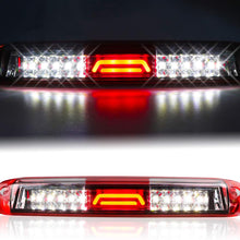 for 99-07 Chevrolet (Chevy) Silverado GMC Sierra 1500 2500 3500 HD Classic, LED Third 3rd Brake Light Rear Cargo Lamp High Mount Stop light Chrome Housing (Red)