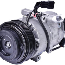 New Mando 10A1453 AC Compressor with Clutch Original Equipment (Pre-filled Oil)