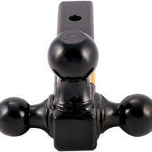 MAXXHAUL Black 70270 Hollow Shaft Triple Ball Mount
