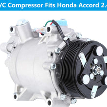 Honhill AC Compressor and A/C Clutch for 2007-2015 Honda CRV Compressor Oil Kit 2.4L Acura 2.3L 12V