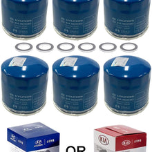 Genuine OEM Hyundai & Kia Oil Filter 26300-35505 (New Version of 35504) (10-pack)