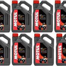 Motul 104092 Set of 8 7100 4T 10W-40 Motor Oil 1-Gallon Bottles