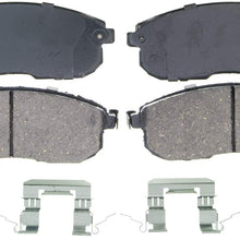 Wagner QuickStop ZD815A Ceramic Disc Pad Set Includes Pad Installation Hardware, Front