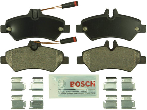 Bosch BE1317H Blue Disc Brake Pad Set with Hardware for Select Dodge, Freightliner, Mercedes-Benz, and Volkswagen Commercial Vans - REAR