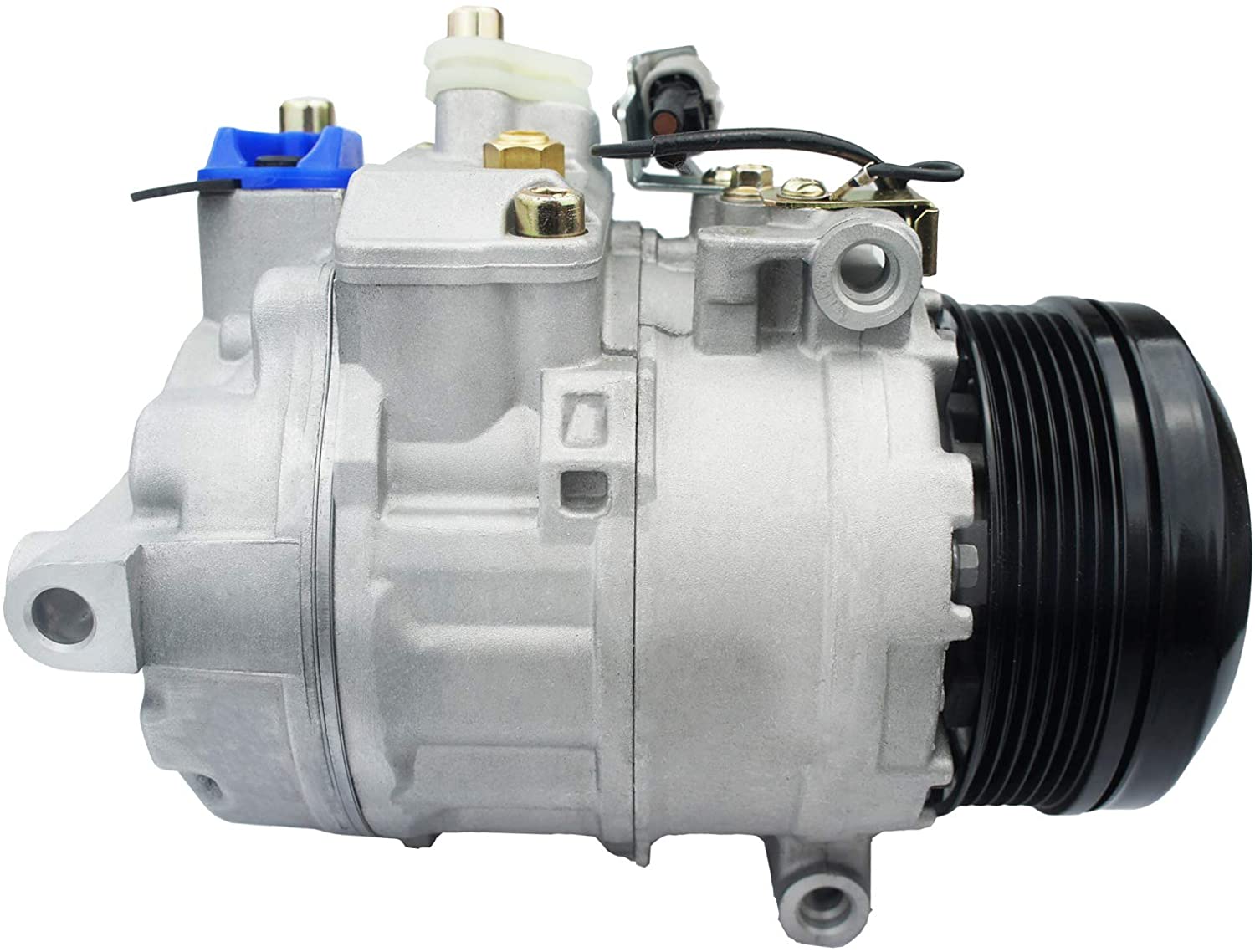 Puermto 1pc AC A/C Compressor & Clutch Compatible with Mercedes-Benz CLS550 E350 E550 GLK350 S550 S600 17-17056G