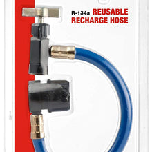 Certified AC Pro Car Air Conditioner Hose for R134A Refrigerant, Recharge Kit for Cars & Trucks & More, Reusable, 8 in, CERT401-1