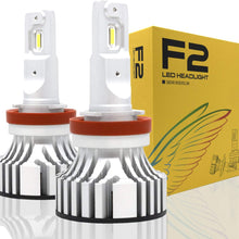 Alla Lighting H11 LED Headlight Bulb 2018 Newest Version D-CR LED H11 Headlight 9000 Lumens Extreme Super Bright White High Power H9 H8 H11 All-in-One Conversion Kits LED Headlamp Bulbs (Set of 2)