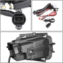For Chevy Silverado 1500 Black Housing Amber Corner Projector Headlight + Clear Lens LED Fog Light + Switch