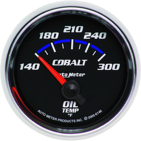 Auto Meter 6148 Cobalt Short Sweep Electric Oil Temperature Gauge