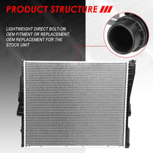 13277 OE Style Aluminum Core Cooling Radiator Replacement for BMW X3 AT 3.0L 07-10