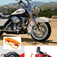 Anti-Theft Motorcycle Alarm Disc Brake Lock,110db Loud Alarm Sound Heavy Duty Wheel Security Padlock Waterproof (Red)