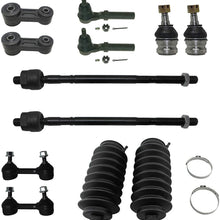 Detroit Axle - 12pc Front and Rear Sway Bar Link, Lower Ball Joint, Inner and Outer Tie Rod and Rack Boot Kit for 2003-2006 Subaru Baja - [2000-2004 Legacy] - 2000-2004 Outback