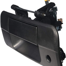 Replacement Tailgate Handle Latch with Keyhole - Replaces 69090-0C040, 690900C040, 81213 - Fits Toyota Tundra 2007, 2008, 2009, 2010, 2011, 2012, 2013 - Liftgate Latch Handle Trim with Clips - 07-13