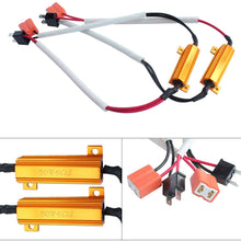 BSLighting 2pcs H7 499 LED Fog Light HeadLight DRL Error Free Load Resistor Wiring Harness