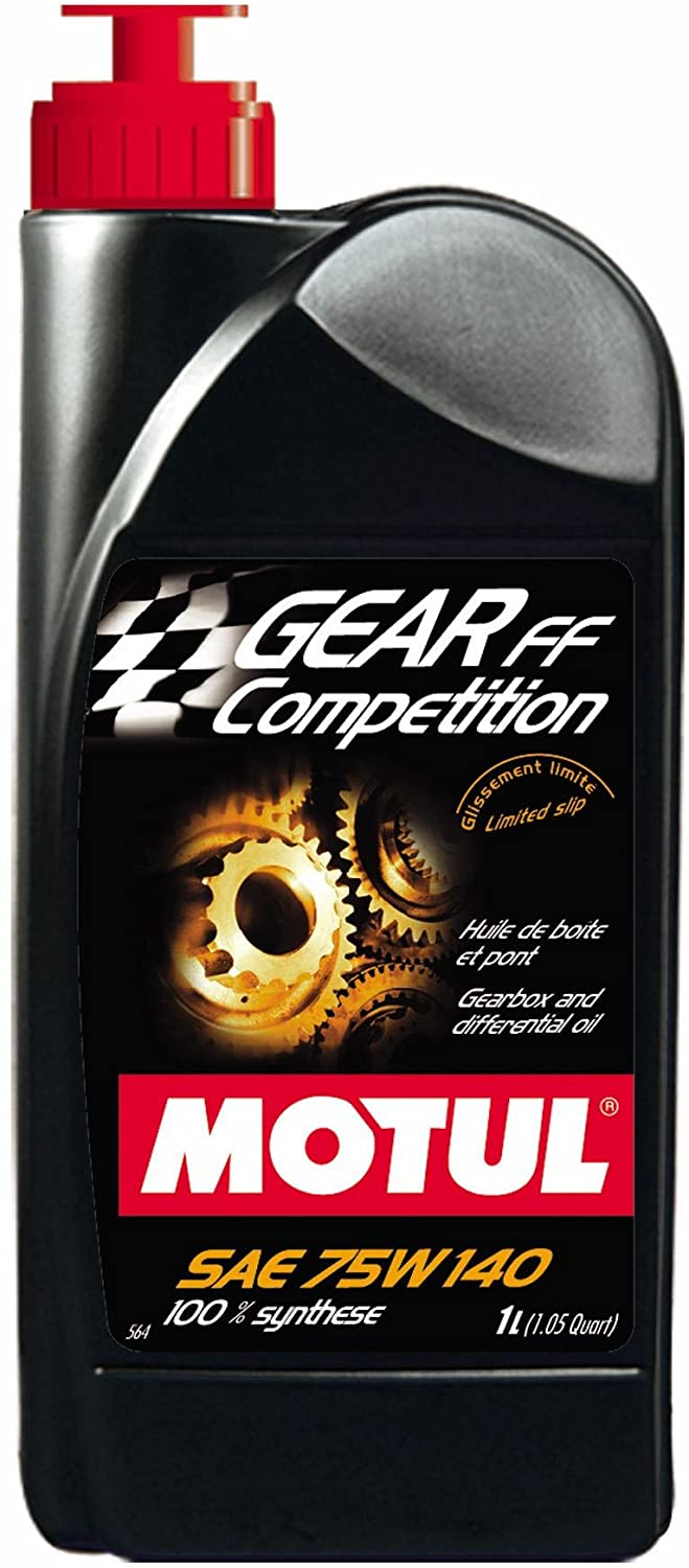 Motul 823511 Gear FF Competition 75W140 100 Percent Synthetic Ester Based Racing Lubricant for Limited Slip Differential (LSD) - 1 Liter