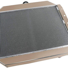 CoolingSky 4 Row All Aluminum Engine Radiator for 1966-1979 Ford F100 F150 F250 F350 Truck丨78-79 Brocon