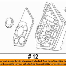 Genuine Honda 79600-SZT-A51ZC Air Conditioner Control Assembly