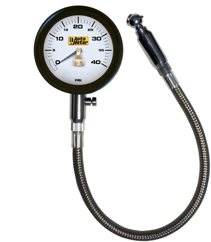 AUTO METER (2162 0-40 PSI Analog Tire Pressure Gauge