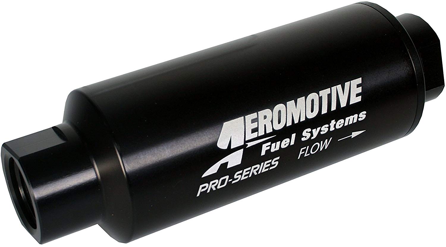 Aeromotive 12310 Filter, In-Line, 10-Micron Fabric Element, ORB-12 Port, Nickel-Chrome, Pro-Series, 2-1/2