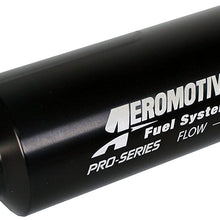 Aeromotive 12310 Filter, In-Line, 10-Micron Fabric Element, ORB-12 Port, Nickel-Chrome, Pro-Series, 2-1/2" OD