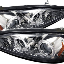 Spyder 5011640 Pontiac Grand AM 99-05 Projector Headlights - LED Halo - LED (Replaceable LEDs) - Black - High H1 (Included) - Low 9006 (Included)