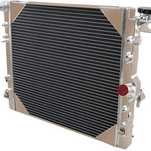 ALLOYWORKS 2 Row Core All Aluminum Radiator for 2007-2017 Jeep Wrangler JK 3.6L 3.8L V6 Offroad