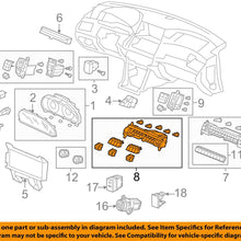 Genuine Honda 79600-TP6-A01ZA Air Conditioner Control Assembly