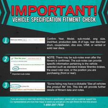 Fit 1999-2004 Ford Mustang PowerSport Full Kit Brake Rotors Kit+Ceramic Brake Pads