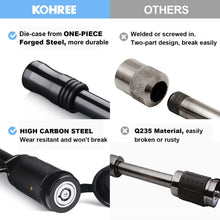 Kohree 5/8 inch Trailer Hitch Locking Pin, Solid Harden Steel Tow Receiver Hitch Lock with Extra Safety Clip & Anti Rattle O-Rings Fits Class III IV V 2 inches and 2-1/2 inches Receiver