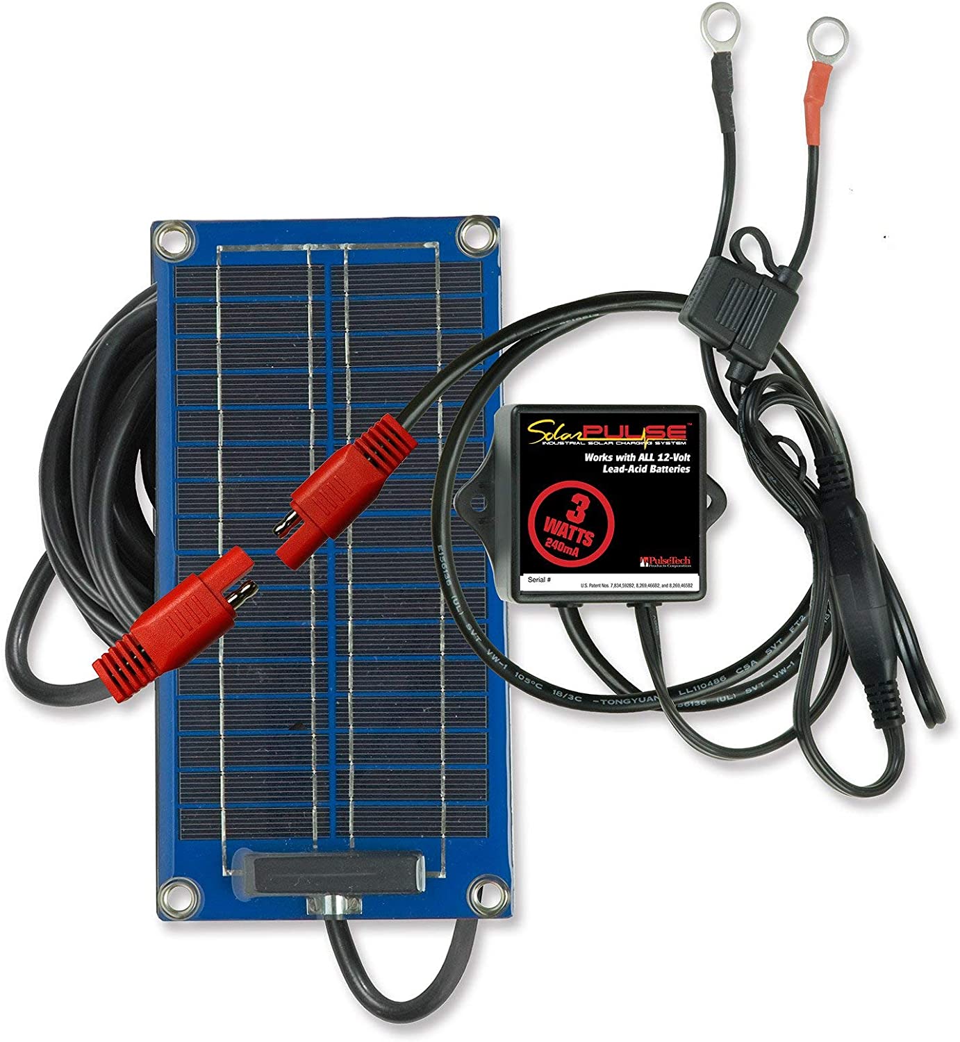 SP-3 SolarPulse 12V Battery Solar Charger Maintainer, 3W