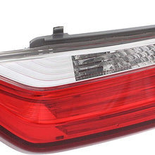 Tail Light Set of 2 Compatible With 2017-2019 Honda CR-V Clear & Red Lens Halogen With bulbs Driver and Passenger Side Inner