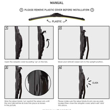 Spearhead Beam Force ULTRA 26”+16” Wiper Blades w/Teflon Rubber for Max Durability, Warranty (Pair)