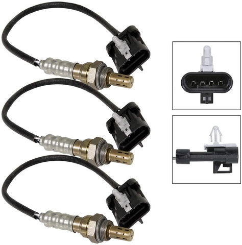3PCS O2 Oxygen Sensor 234-4012 x 3 for 2001-1996 Chevy Blazer S10(NOT for 2000 Chevy Blazer), 2001-1996 GMC Jimmy Olds Bravada 4.3L