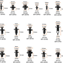 Shineyoo Car Retainer Clips Plastic Fasteners Kit Fender Rivet Clips 16 Most Popular Sizes-650Pcs Auto Push Pin Rivets Kit with Fastener Remover Cable Tie for GM Ford Toyota Honda Chrysler