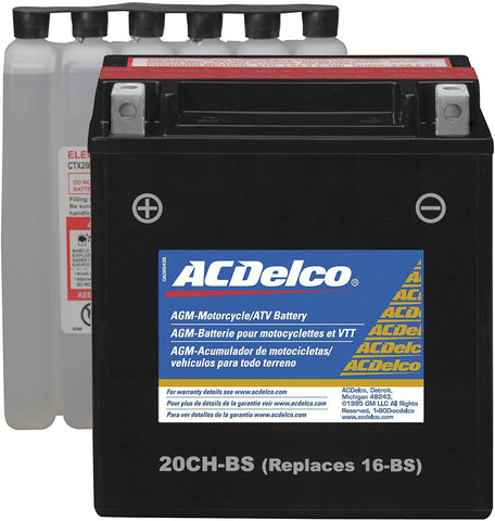 ACDelco ATX20CHBS Specialty AGM Powersports JIS 20CH-BS Battery