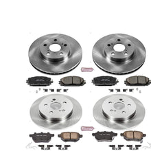 Power Stop KOE5871 Autospeciality Replacement Front and Rear Brake Kit- OE Rotors & Ceramic Brake Pads