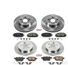 Power Stop KOE5871 Autospeciality Replacement Front and Rear Brake Kit- OE Rotors & Ceramic Brake Pads