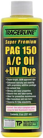 Tracer TRATD150P8 PAG Lubricant/Dye, Fluorescnt A/C, 150Visc