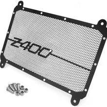 QIDIAN Aluminum Motorcycle Engine Radiator Grille Guard Cover Protector Radiator Guard Street Bike Racing Grill for Kawasaki Z400 Z 400 2018-2020