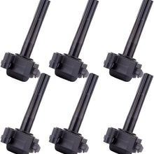 TUPARTS Pack of 6 Ignition Coils Fit for L-exus ES300 T-oyota Avalon/Camry/Sienna/Solara 1996-2003 Replacement for OE: UF155 C1040 5C1488