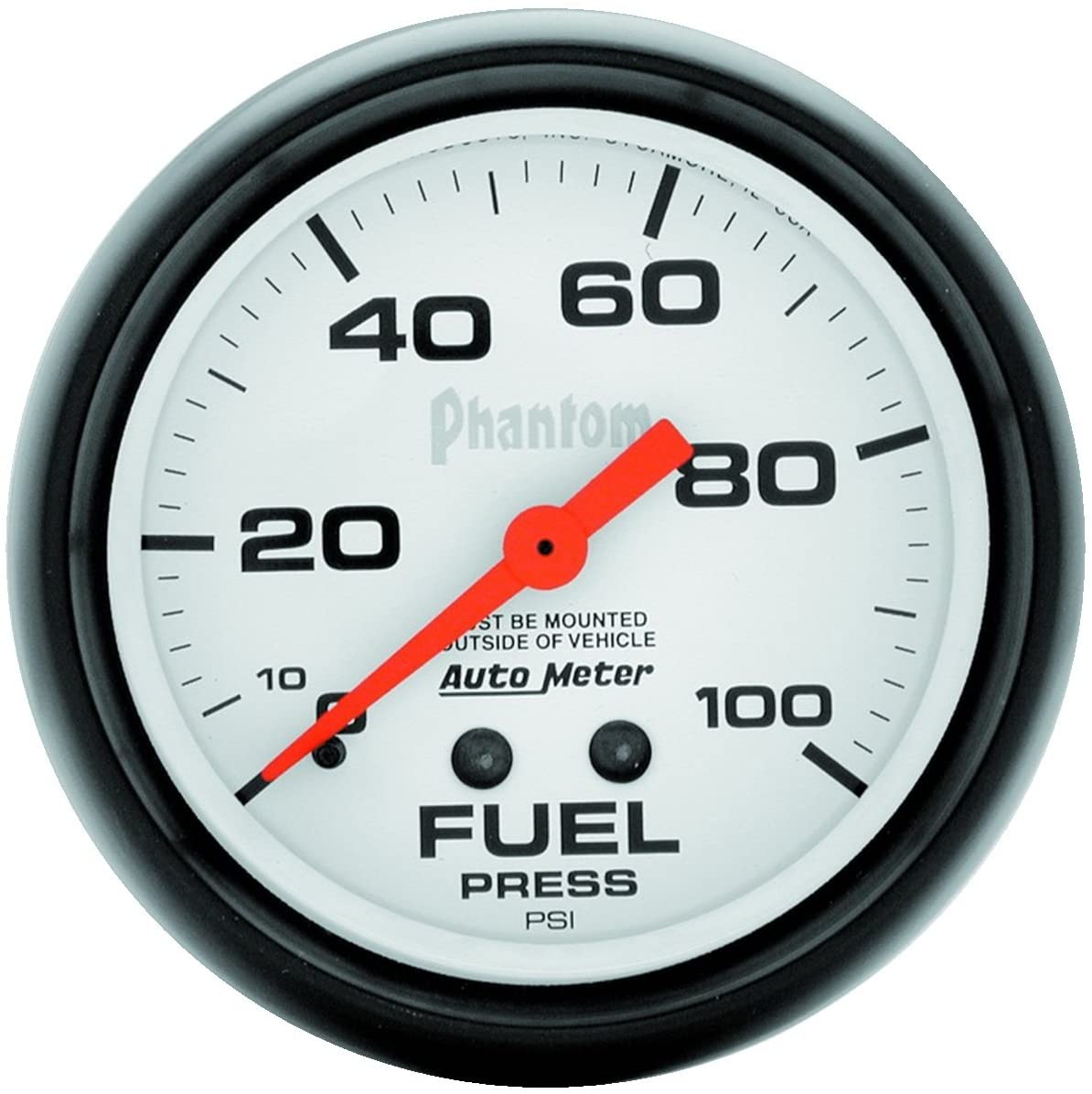 Auto Meter 5812 Phantom Mechanical Fuel Pressure Gauge