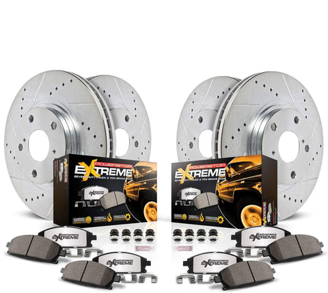 Power Stop K6992-36 Z36 Truck & Tow Front and Rear Brake Kit