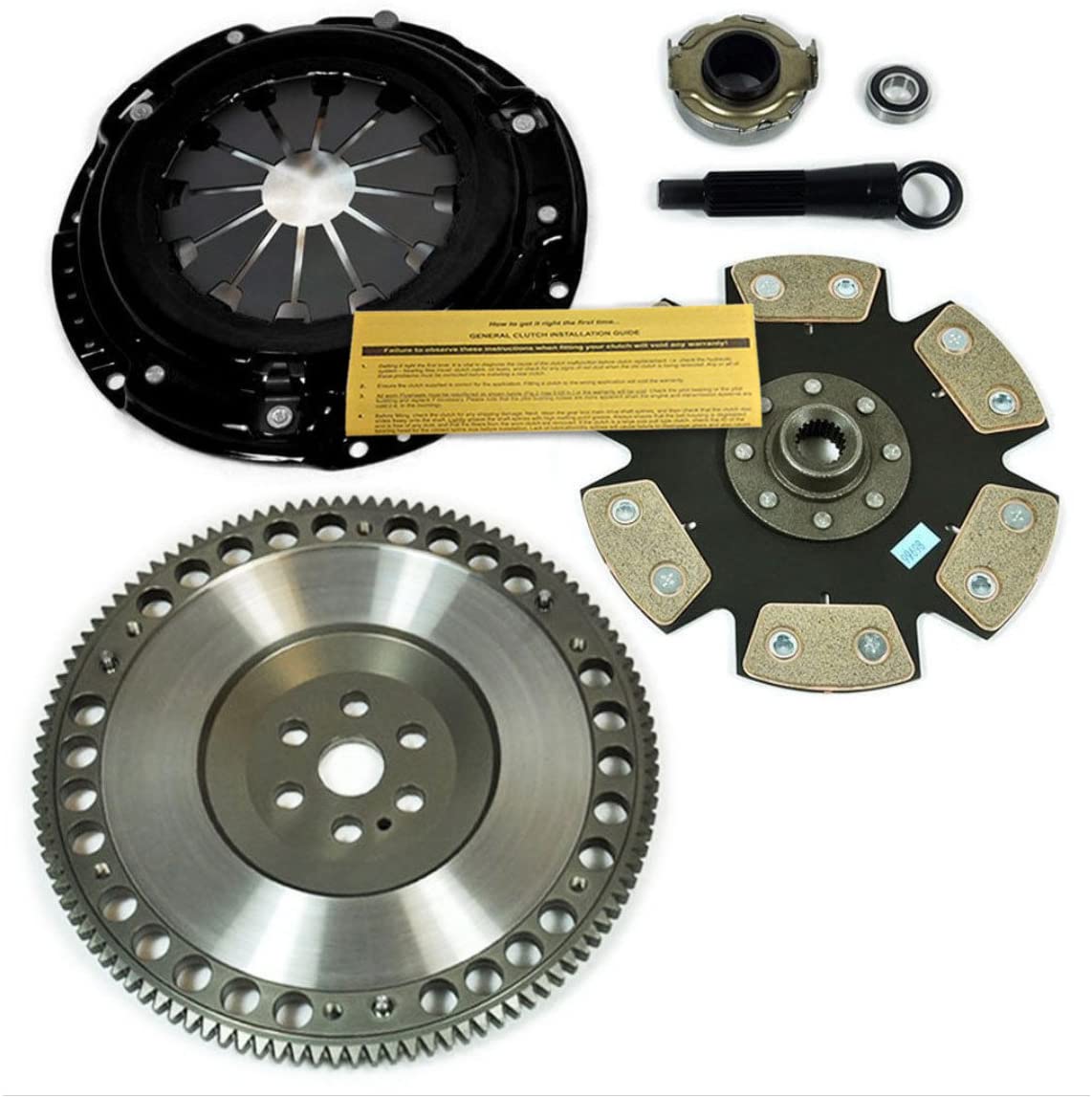 EFT Xtreme Stage 4 Clutch Kit &Flywheel FOR 92-05 Honda Civic D16Y7 D16Y8 D16Z6