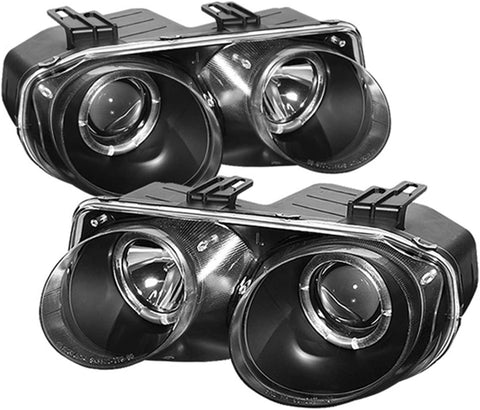 Spyder 5008701 Acura Integra 98-01 Projector Headlights - LED Halo -Chrome - High H1 (Included) - Low 9006 (Included)