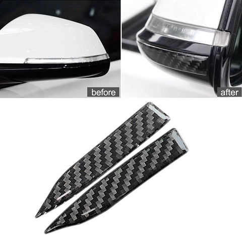 Rear View Mirror Guard - Xotic Tech Carbon Fiber Rearview Mirror Anti Scratch Protector Trim Sticker for Honda Audi Mercedes