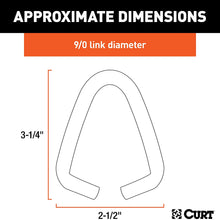CURT 82943 9/0 Zinc-Plated Steel Joining Link